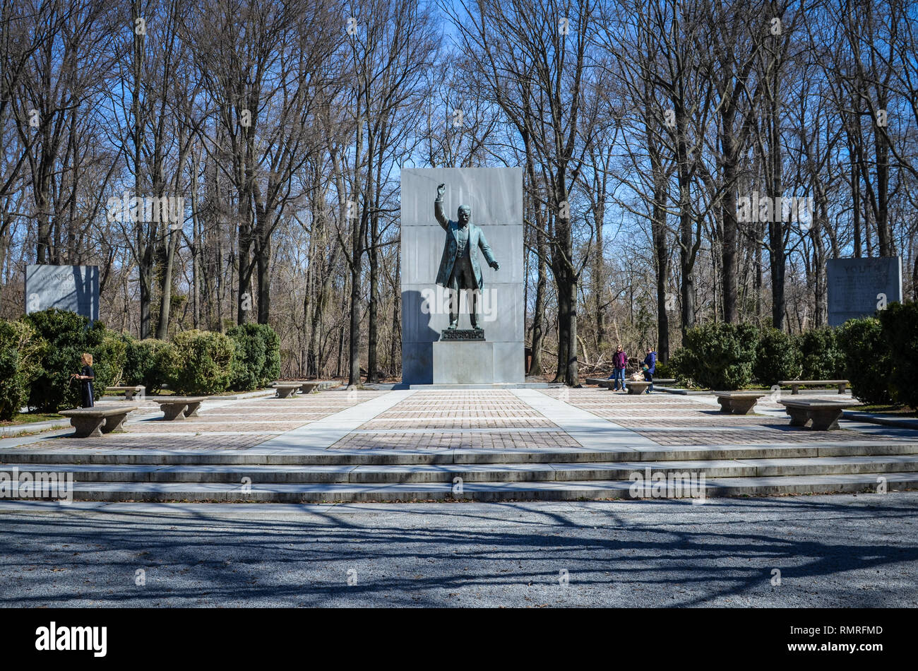 Washington, DC - April 1, 2018: View of Theodore Roosevelt Island ...