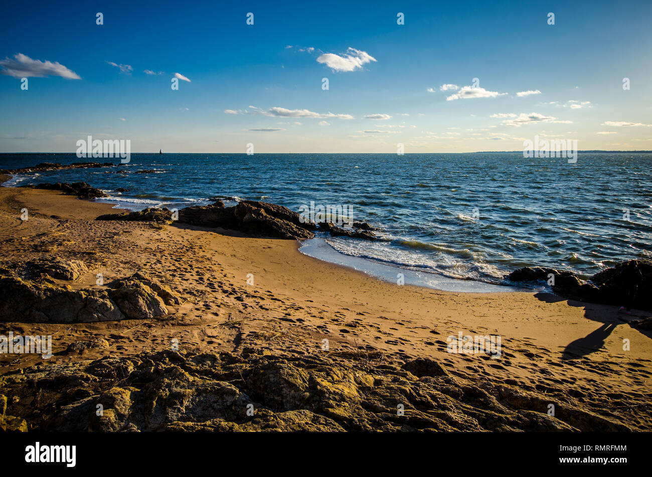 View of the Long Island Sound from Lighthouse Point in New Haven