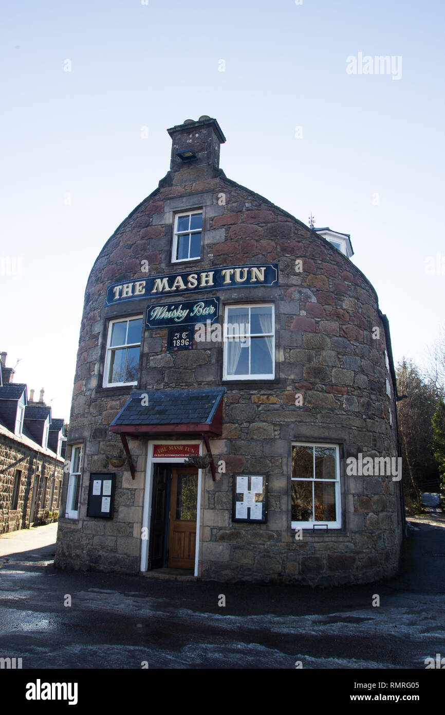 Mash Tun a quaint pub in Aberlour Stock Photo