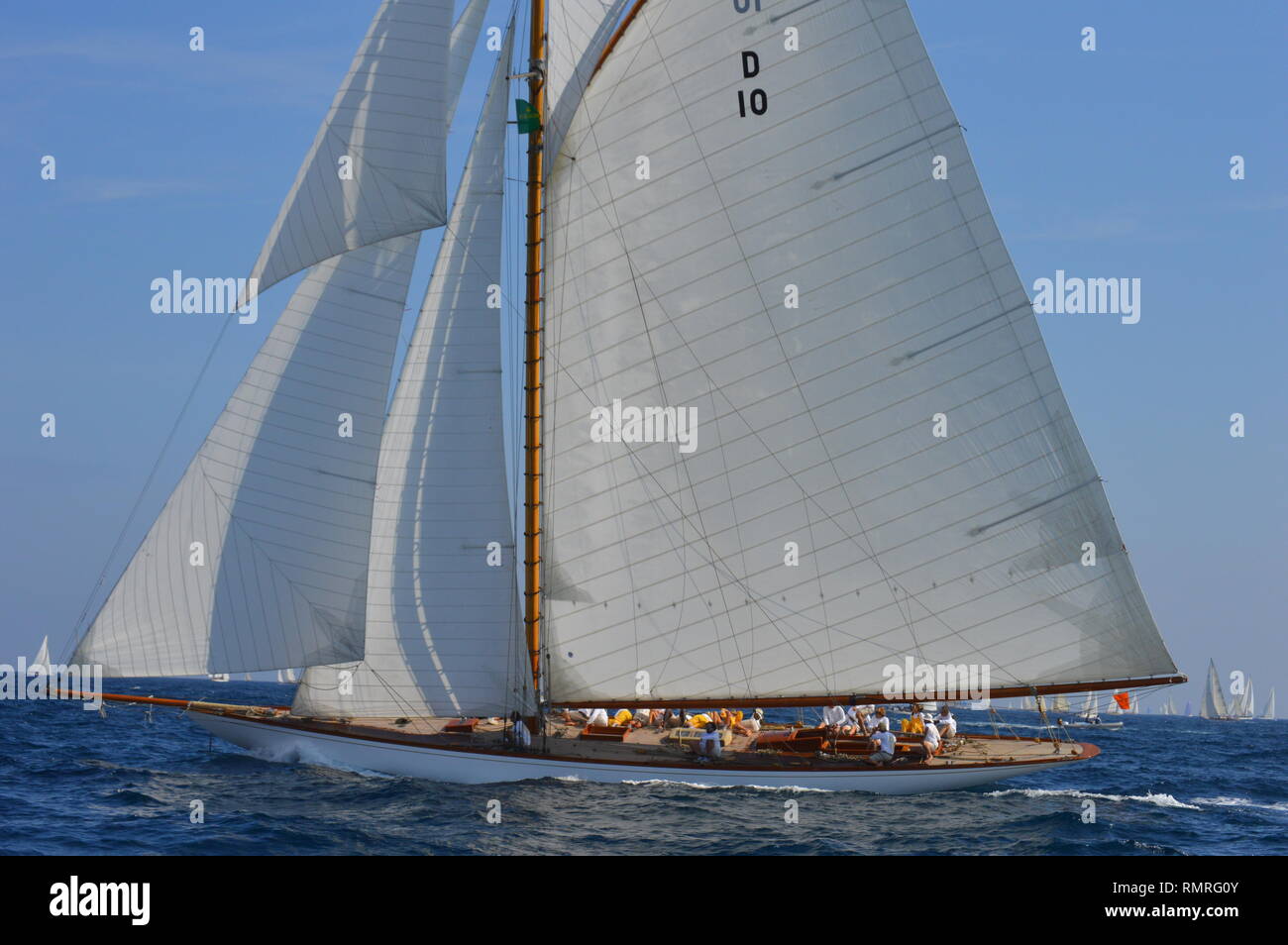 The Lady Anne 15 metre class classic yacht Stock Photo
