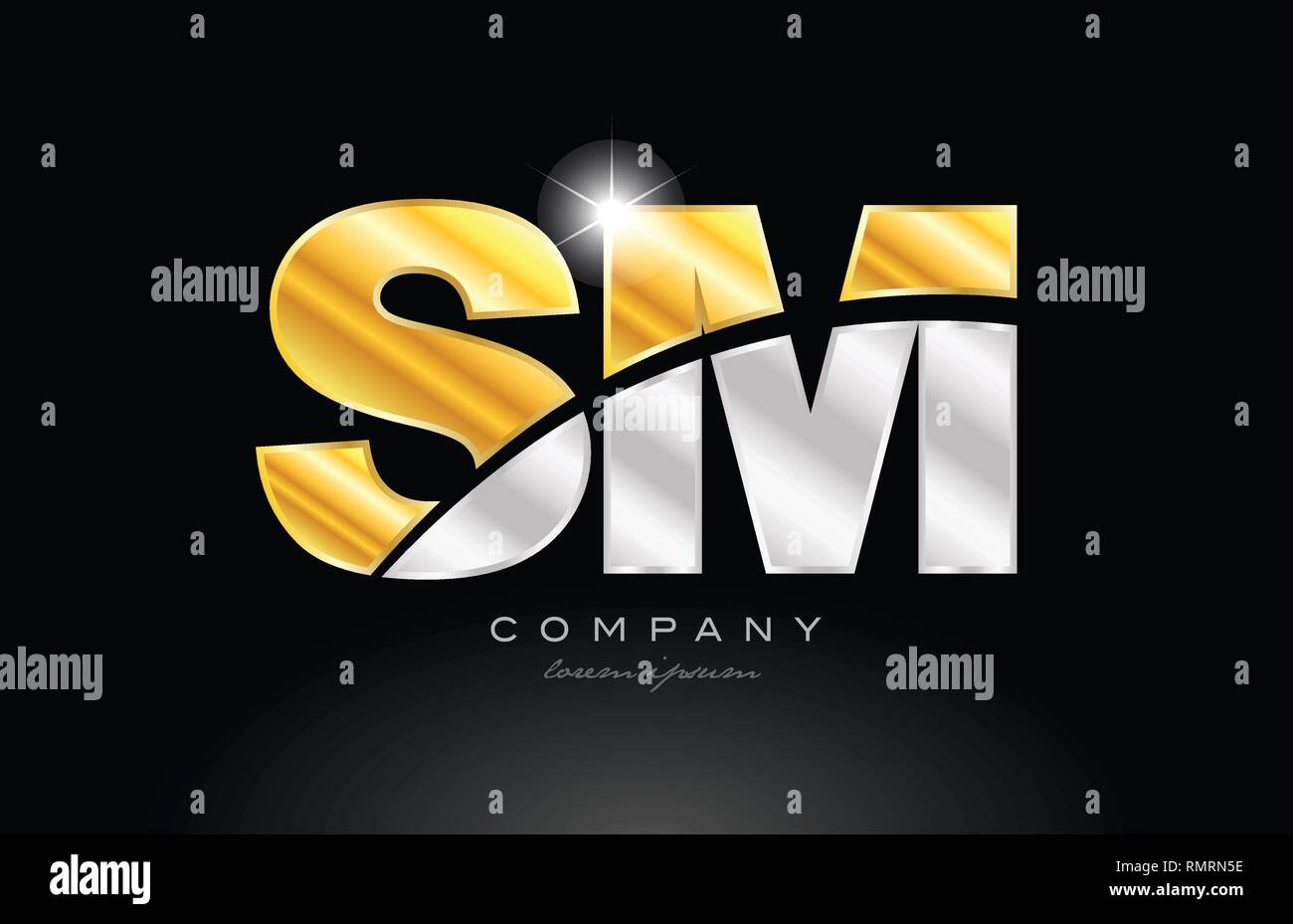 Combination Letter Sm S M Alphabet Logo Icon Design With Gold Silver Grey Metal On Black Background Suitable For A Company Or Business Stock Vector Image Art Alamy Combination Letter Sm S M Alphabet Logo Icon Design With Gold Silver Grey Metal On Black Background Suitable For A Company Or Business Stock Vector Image Art Alamy