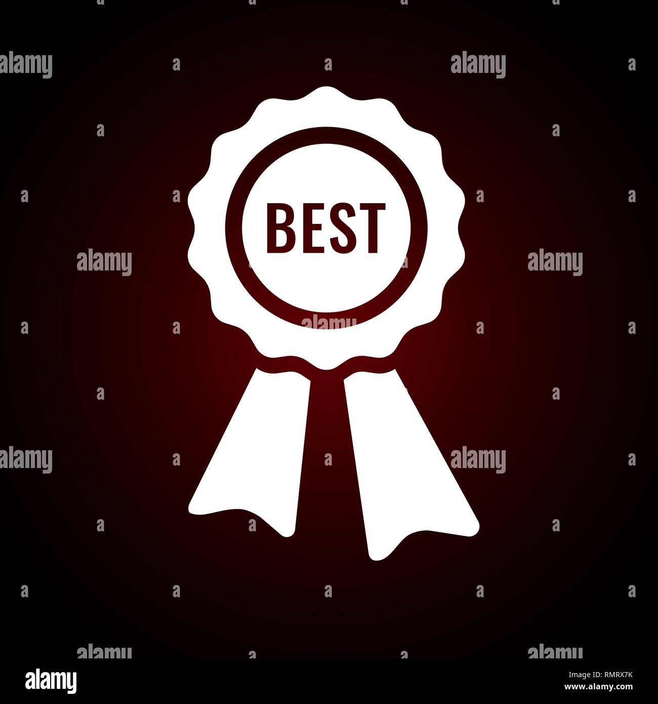 Best first prize won icon. Design vector element Stock Vector