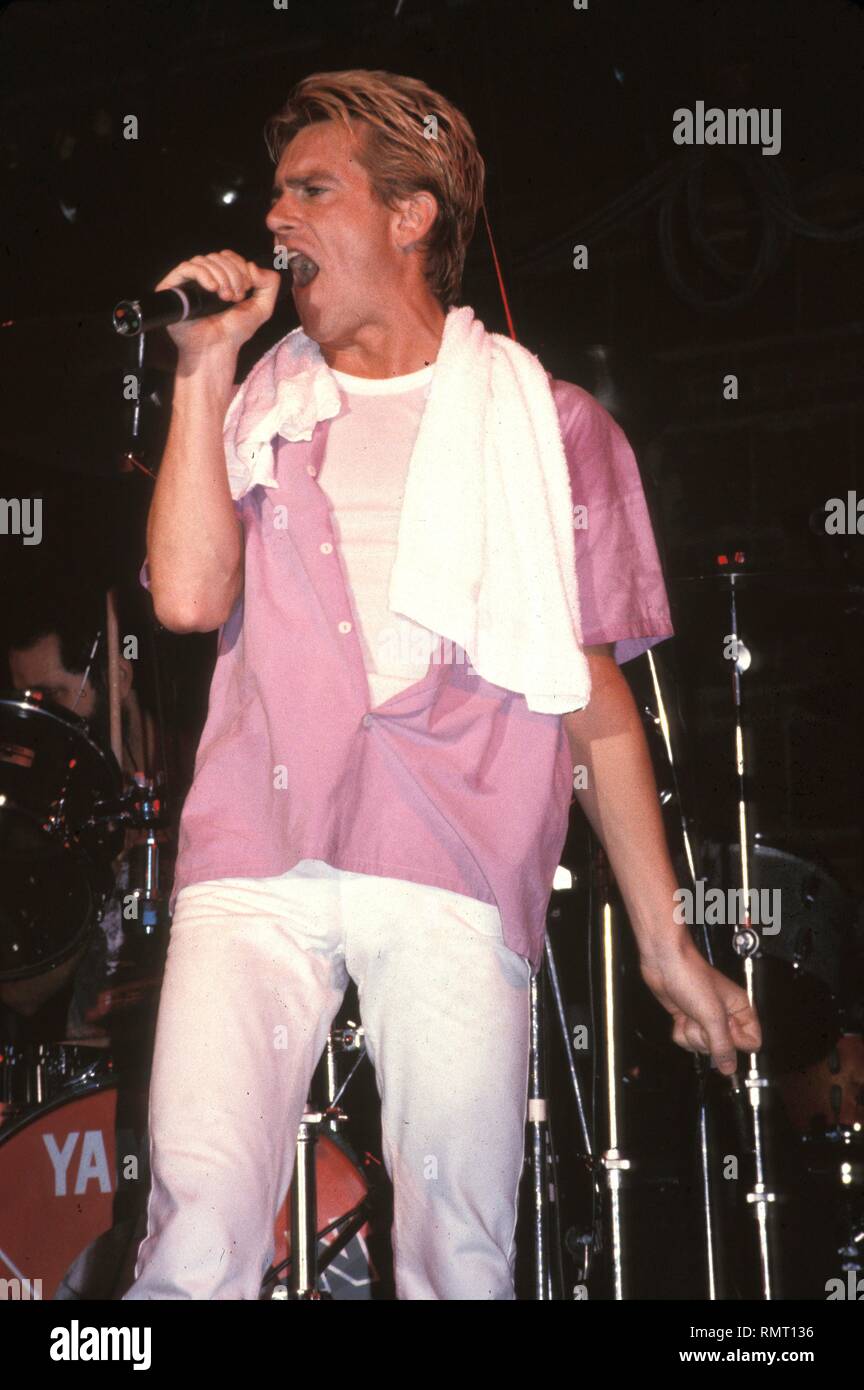 Singer Graham Bonnet of the melodic hard rock band Alcatrazz is shown  performing "live" in concert Stock Photo - Alamy