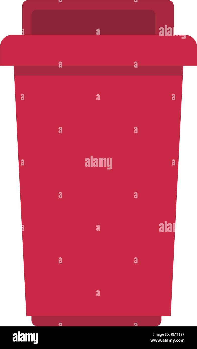 garbage can trash Stock Vector