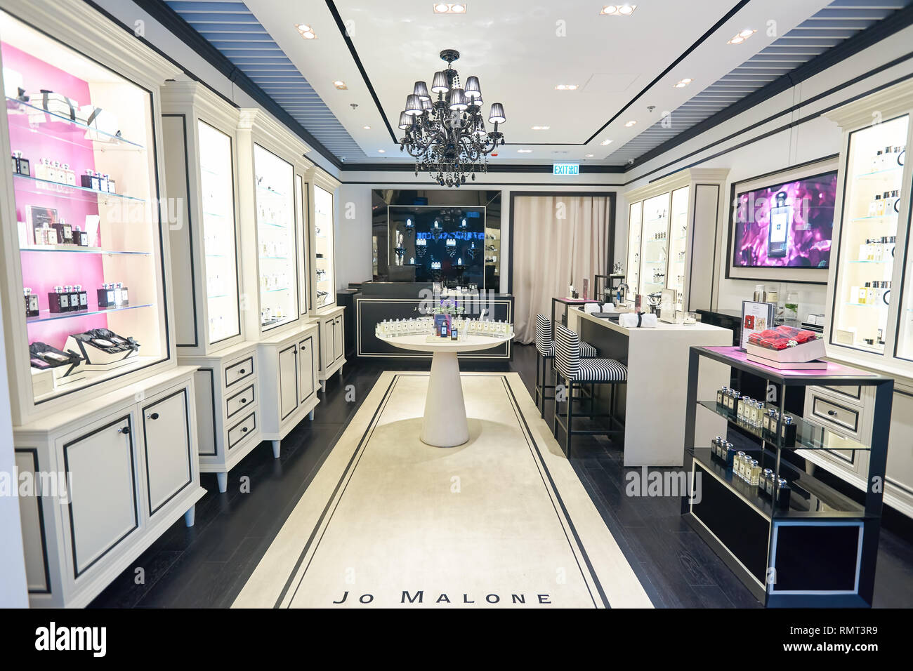 HONG KONG CIRCA JANUARY, 2016 interior of Jo Malone store in Hong Kong. Jo Malone London is