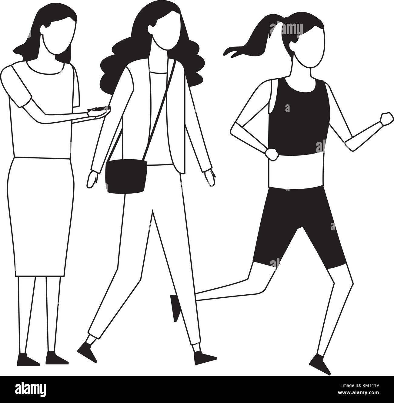 Two People Walking Clip Art