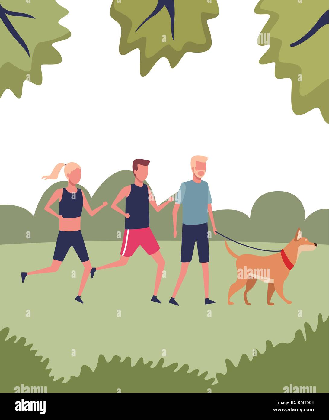 Running leaves Stock Vector Images - Alamy