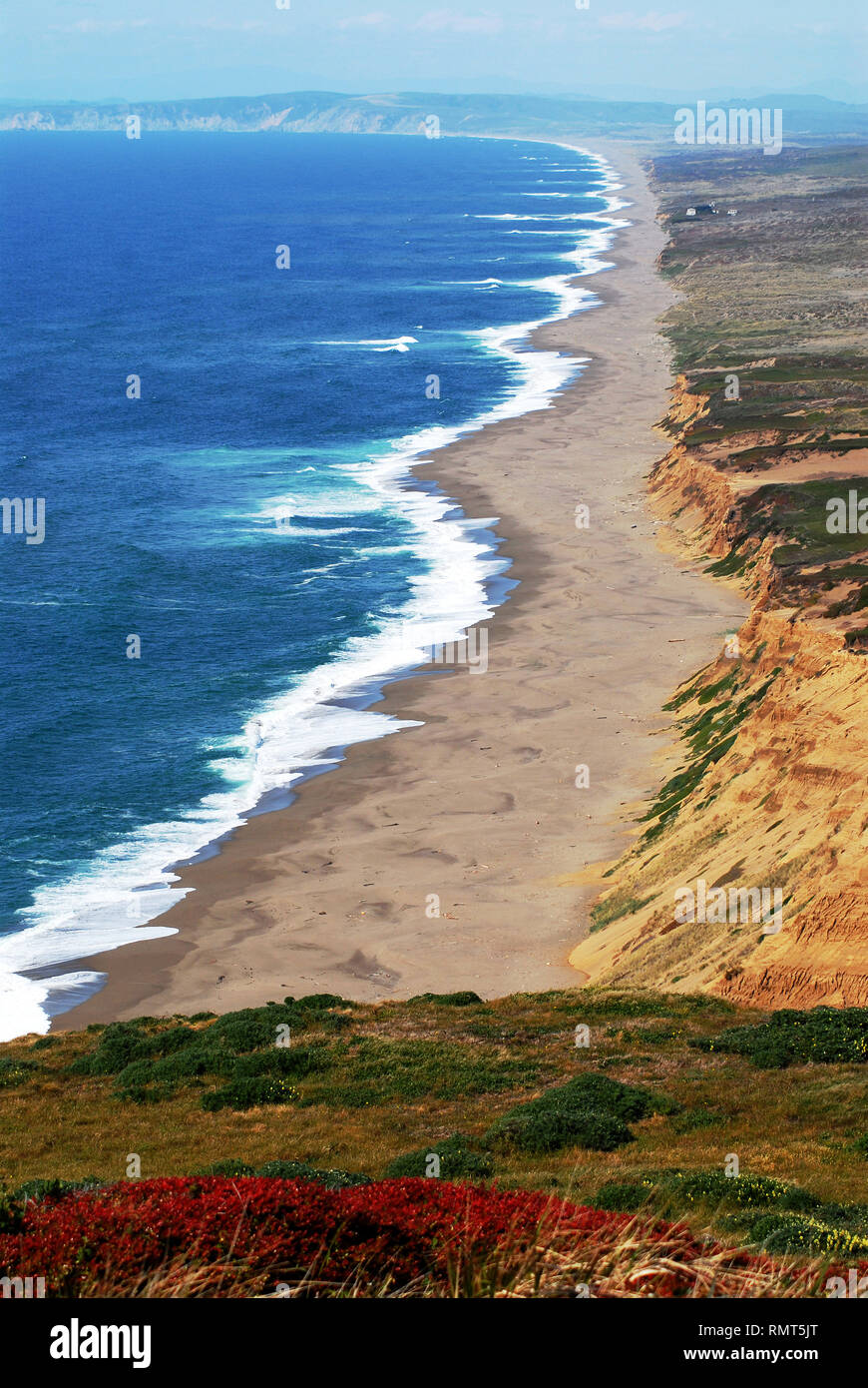 Punta Reyes The coastline of Point Reyes, California is well known as one of the ...