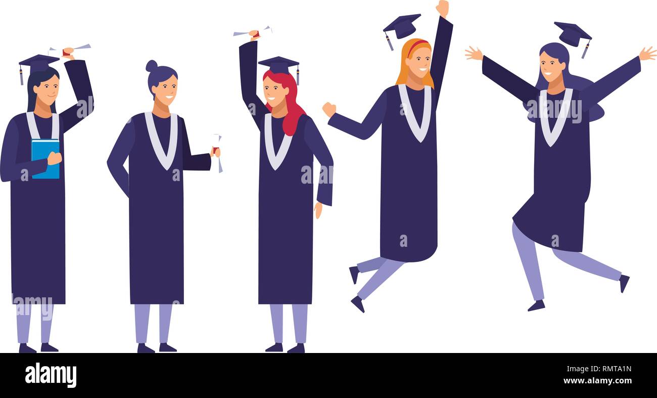 graduation ceremony diploma people Stock Vector Image & Art - Alamy