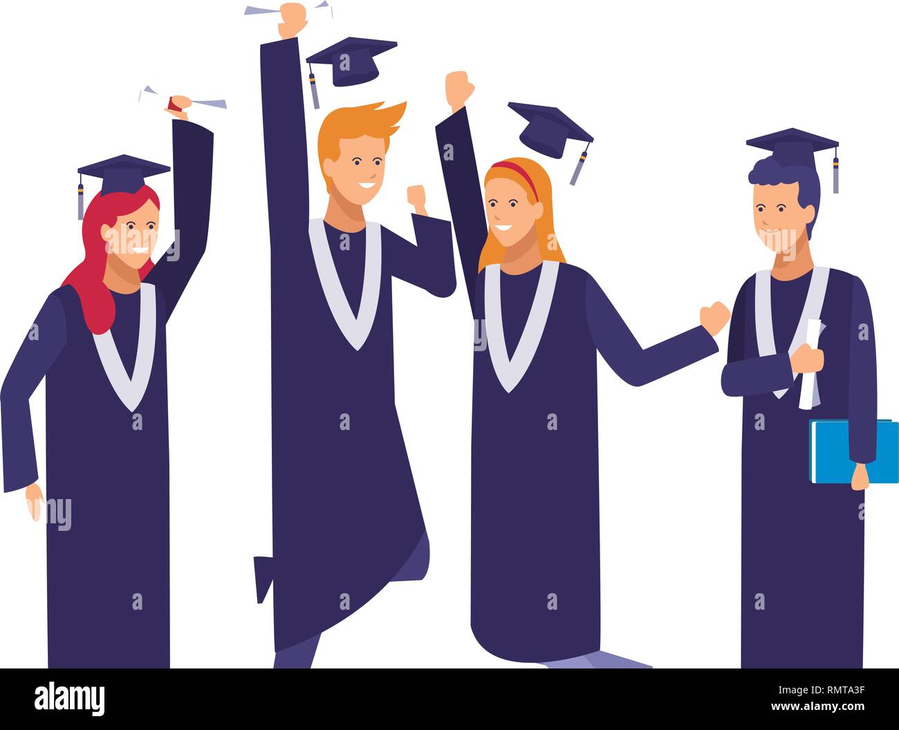 graduation ceremony people Stock Vector Image & Art - Alamy