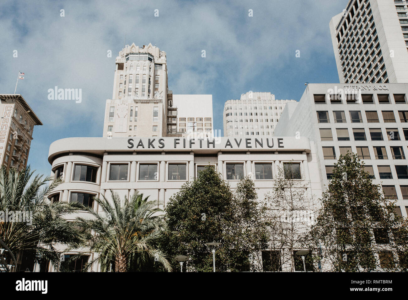 Saks Fifth Avenue. Union Sq. San Francisco. Stock Photo