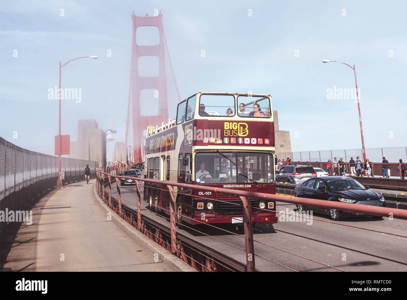 San Francisco Big Bus Tours HopOn HopOff Stock Photo Alamy