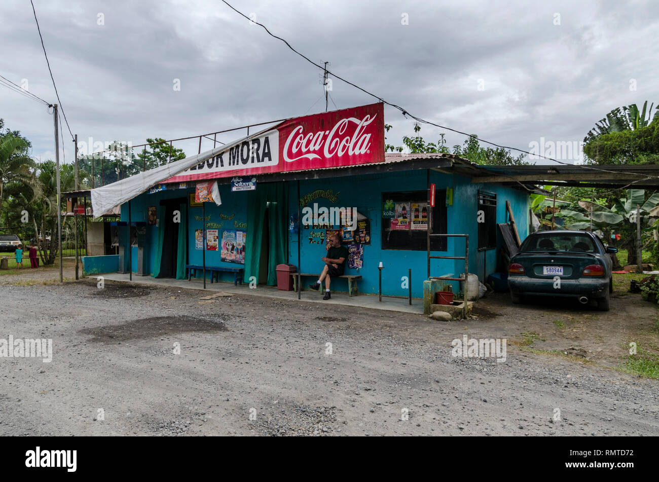 Service areas roads Costa Rica Stock Photo - Alamy