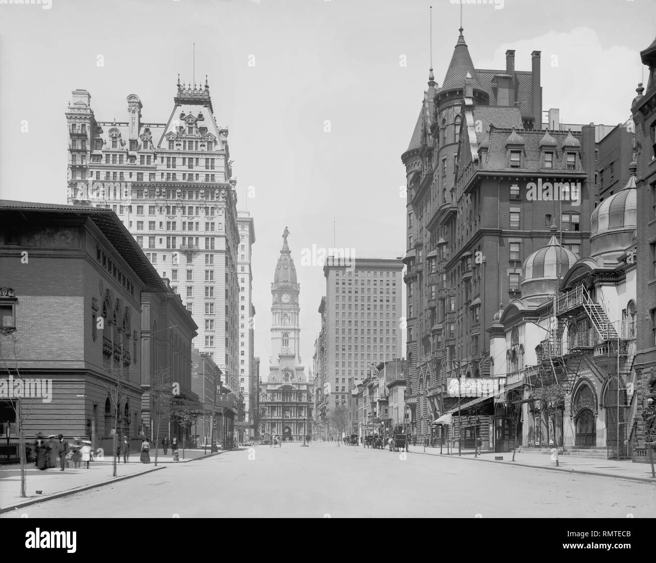 South Broad Street, Philadelphia, Pennsylvania, USA, Detroit Publishing Company, 1904 Stock Photo