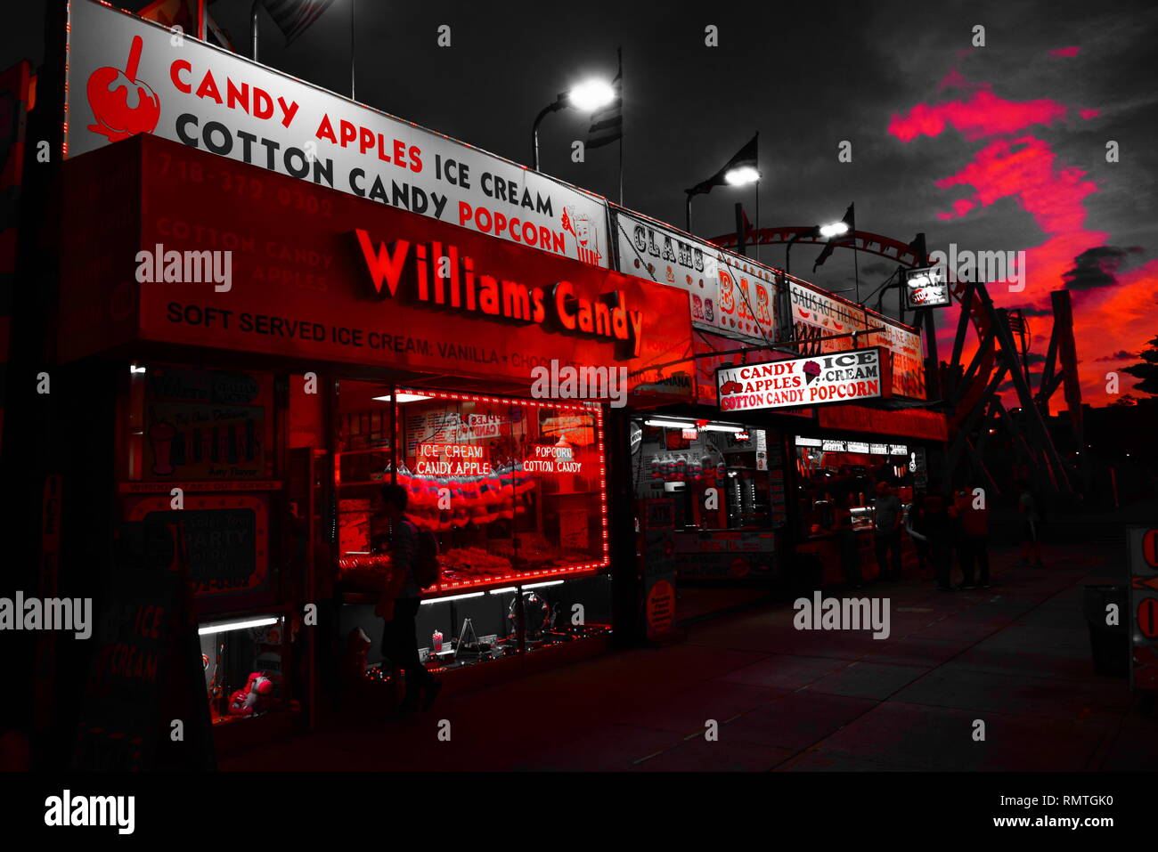 coney island candy shop - new york city Stock Photo