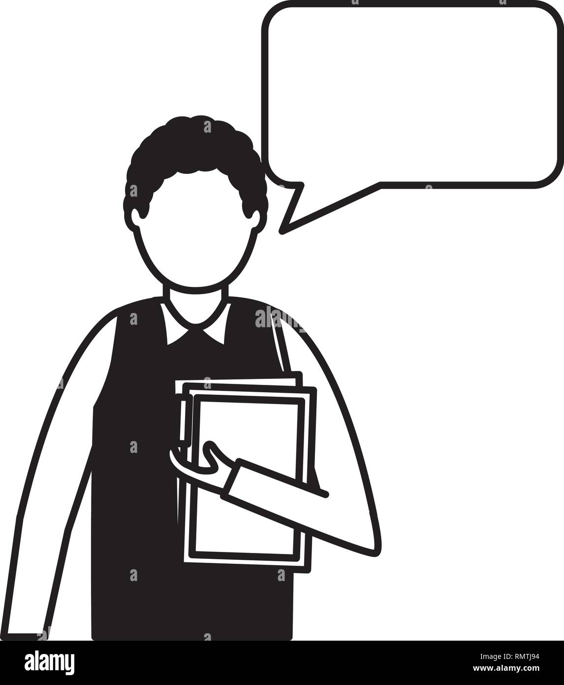 business man speech bubble talk Stock Vector Image & Art - Alamy
