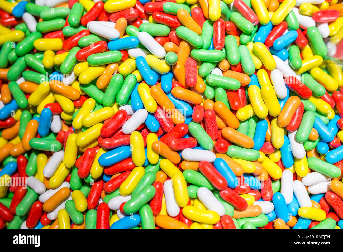 Assorted candy covered licorice detail candy texture Stock Photo Alamy
