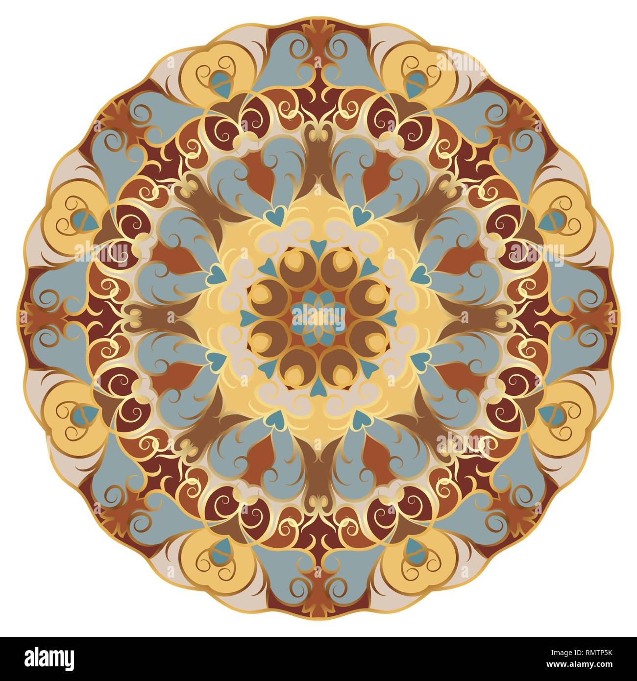 Persian art mandala vector hi-res stock photography and images - Alamy