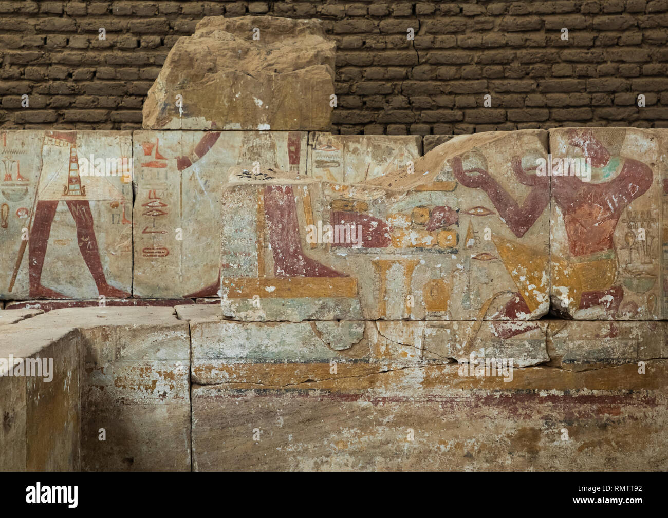 Buhen temple in the national museum, Khartoum State, Khartoum, Sudan Stock Photo