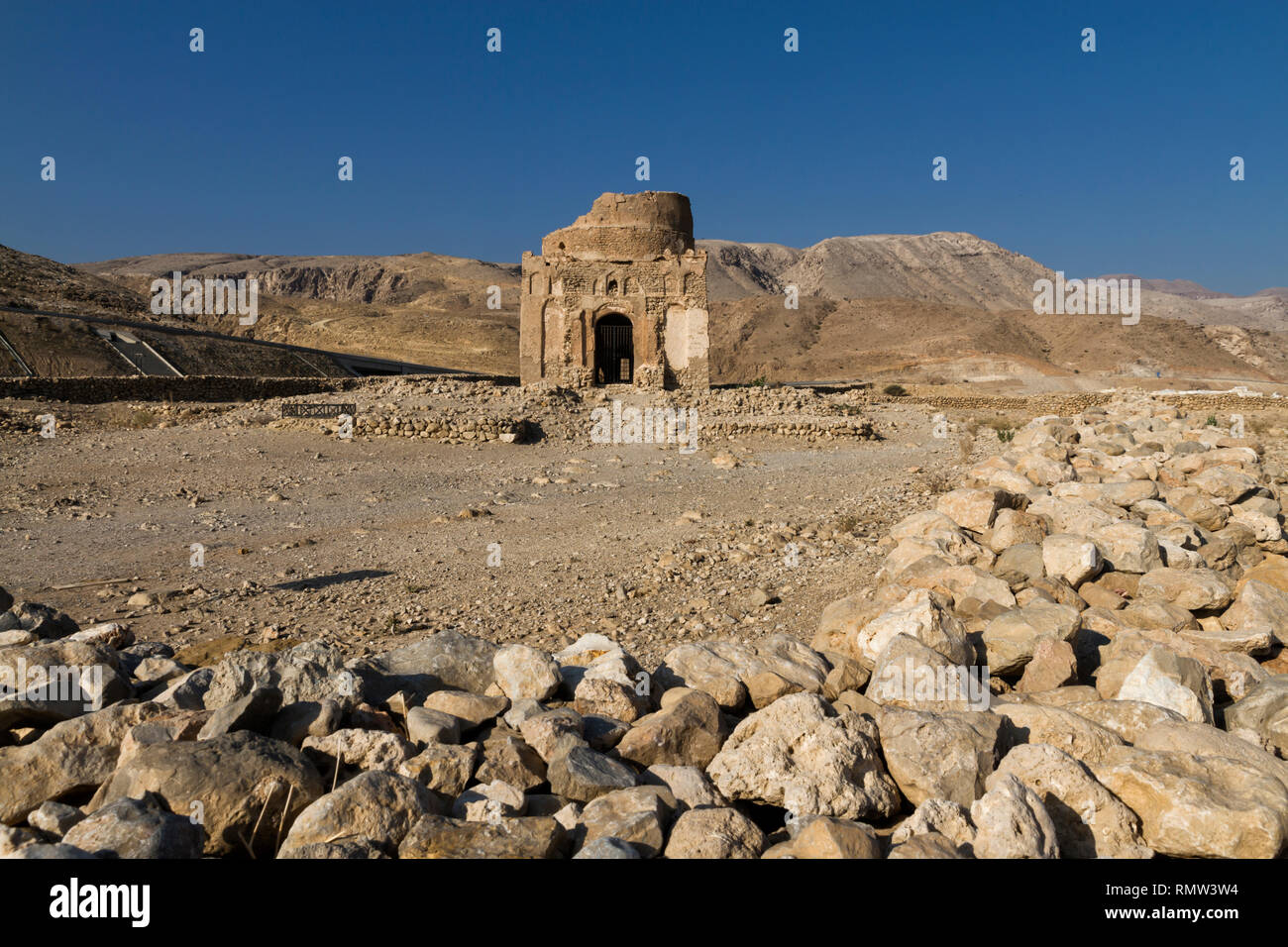 Bibi Maryam mausoleum in the ancient city of Qalhat near Sur,Oman. This site was added to the UNESCO World Heritage Tentative List - image Stock Photo