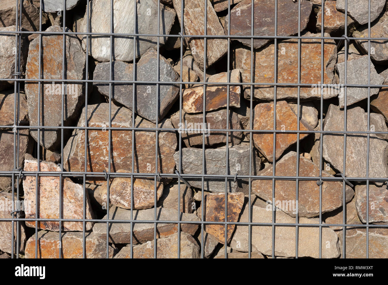 Panorama of stone wall background and texture - Image Stock Photo - Alamy
