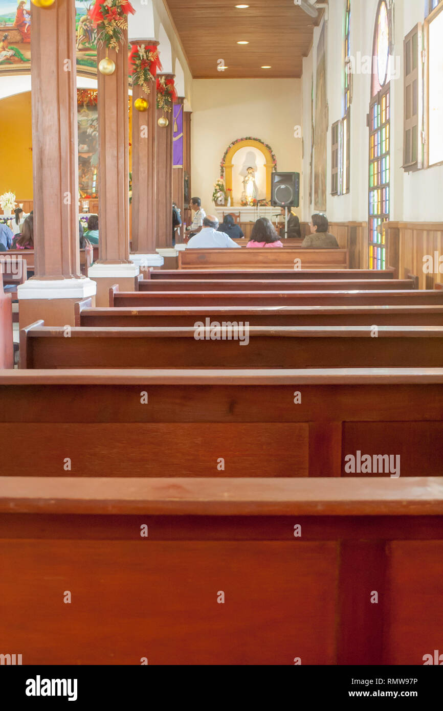 Church interior in Antiguo Cuscatlan, El Salvador Stock Photo - Alamy