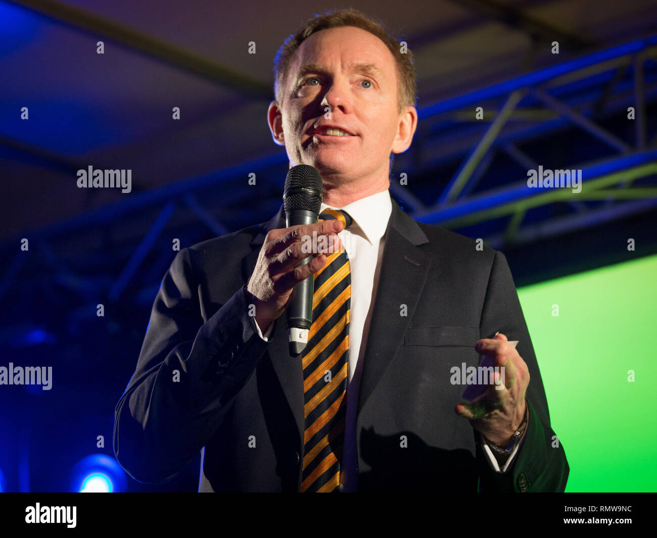 People’s Vote supporters watch Parliamentary debate live in Parliament Square ahead of Theresa May's Brexit withdrawal deal  Featuring: Chris Bryant MP Where: London, United Kingdom When: 15 Jan 2019 Credit: Wheatley/WENN Stock Photo