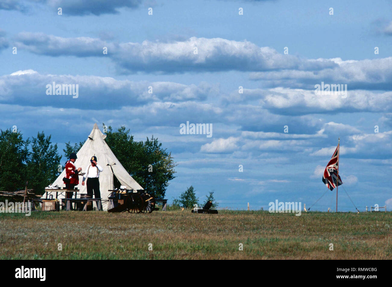 The Zareba, Batoche National Historic Park,Saskatchewan, Canada Stock Photo