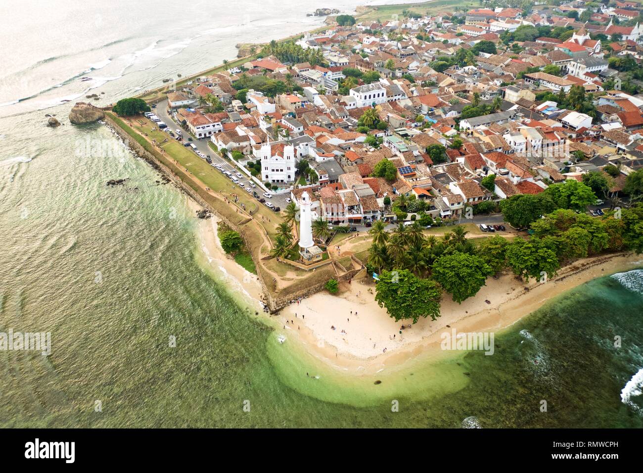 Aerial Galle Fort Sri Lanka Stock Photo - Alamy