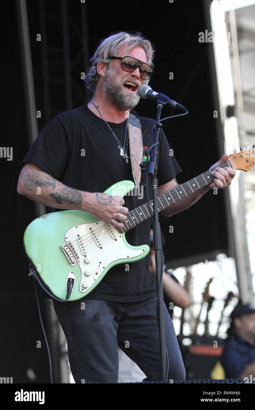 Singer, songwriter and guitarist Anders Osborne is shown performing on