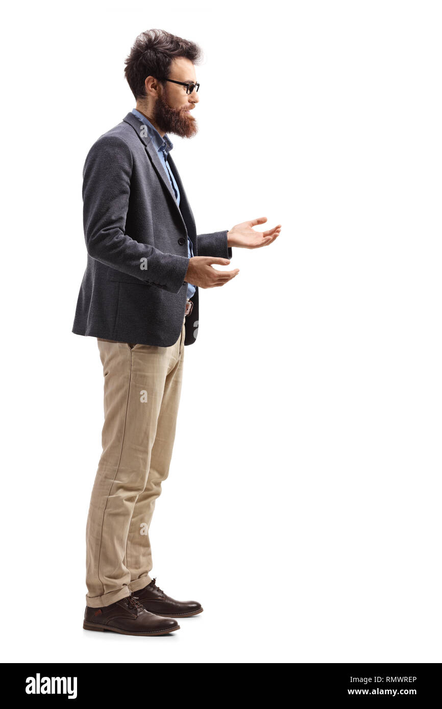 Man standing profile hi-res stock photography and images - Alamy