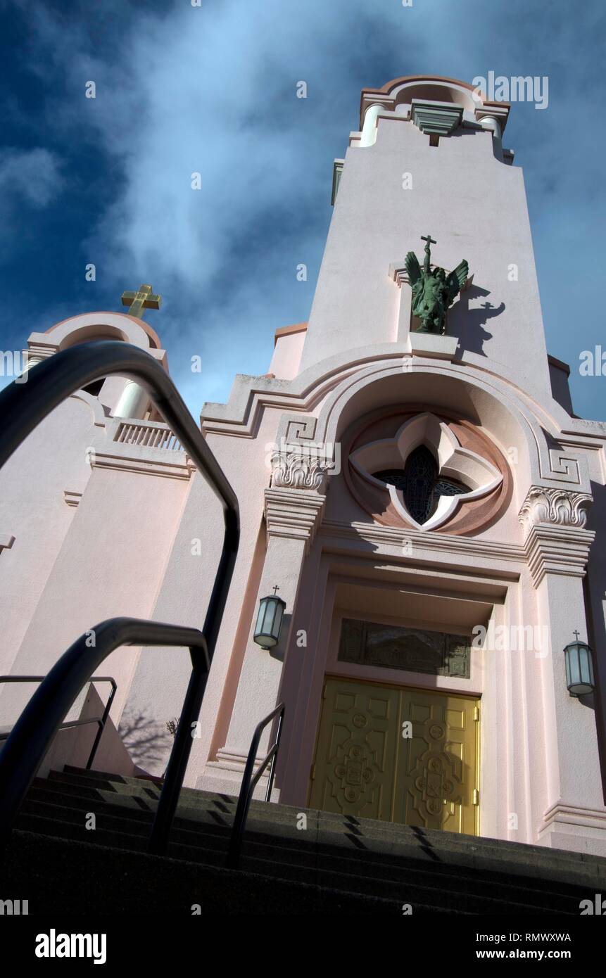 St Raphael Churce and Mission San Rafael Arcangel stand close to each ...