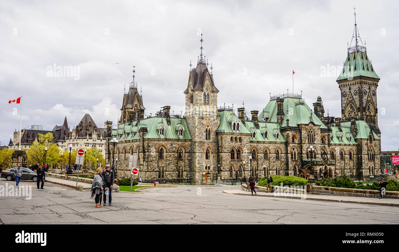 Ottawa, Canada - May 14, 2017. Parliament Buildings in Ottawa, Canada ...