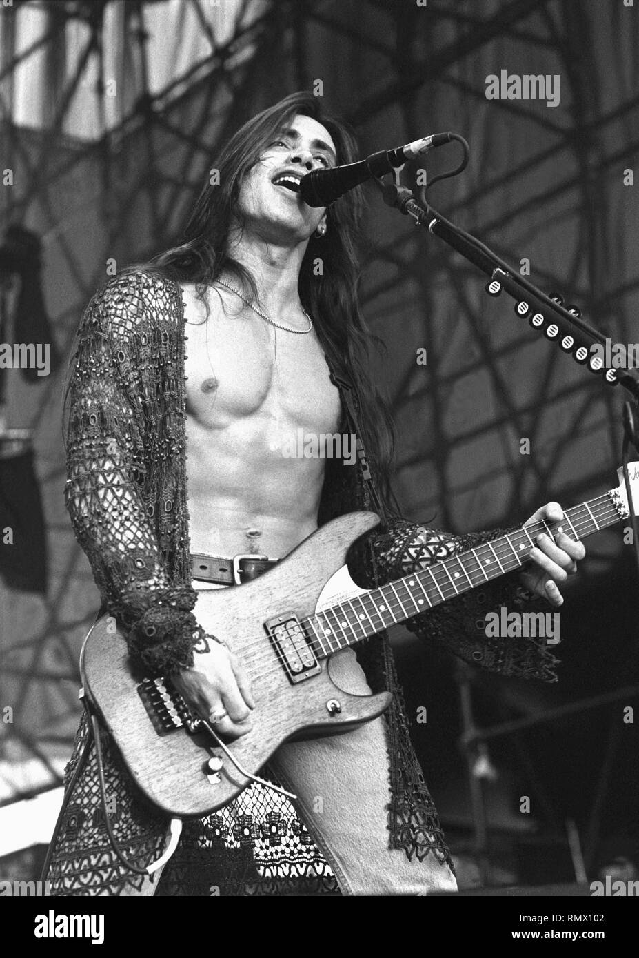 Extreme guitarist Nuno Bettencourt is shown performing on
