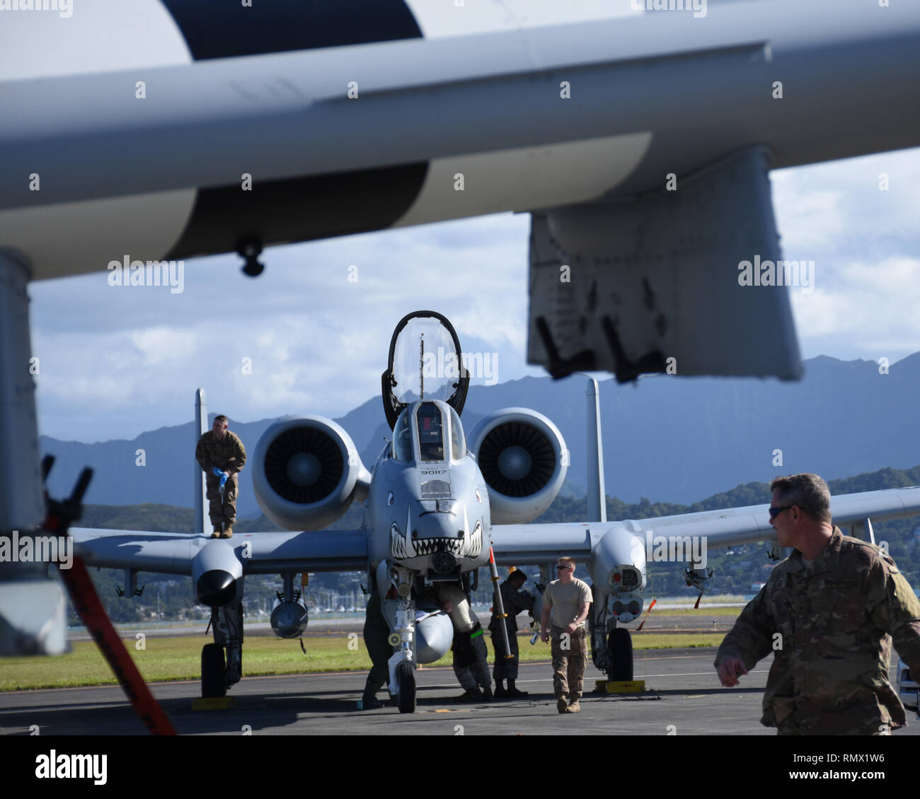 Airmen assigned to the 442d Fighter Wing from Whiteman Air Force Base