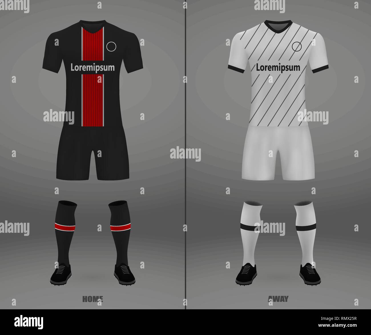 Football Kit Bayer Leverkusen 2018 19 Shirt Template For Soccer Jersey Vector Illustration Stock Vector Image Art Alamy