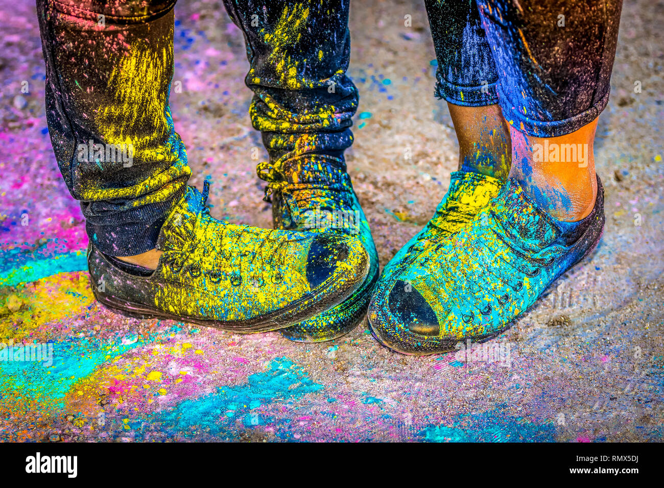 Powder paint explosion hires stock photography and images Alamy