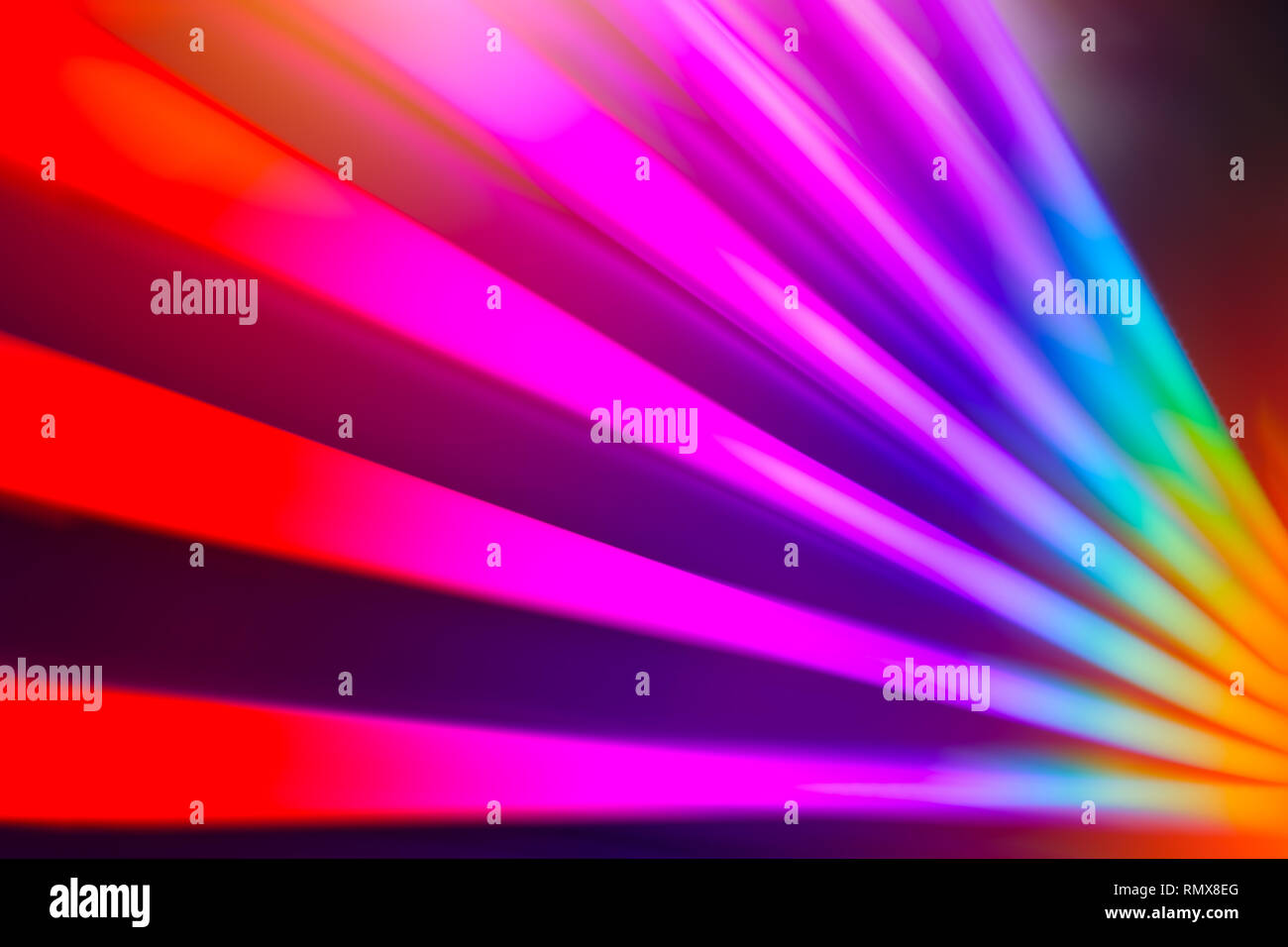 rainbow colorful light effect for background Stock Photo