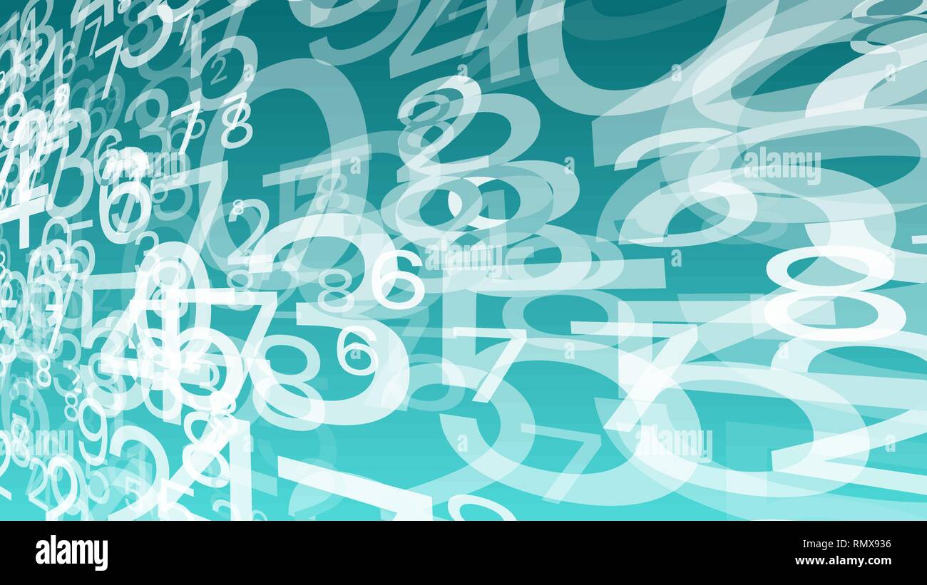 Digital technology many random vector numbers Stock Vector Image & Art