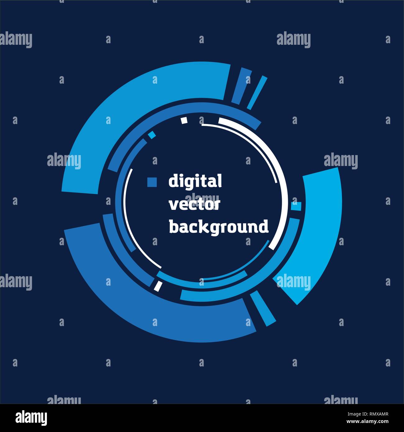 Abstract technology background with various technology elements Hi-tech communication concept background Stock Vector