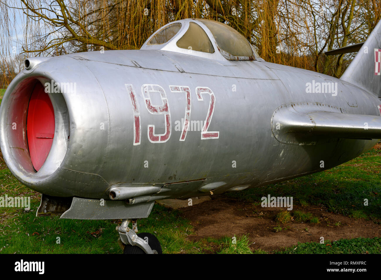 Mig-15 Soviet era fighter jet aircraft Stock Photo - Alamy