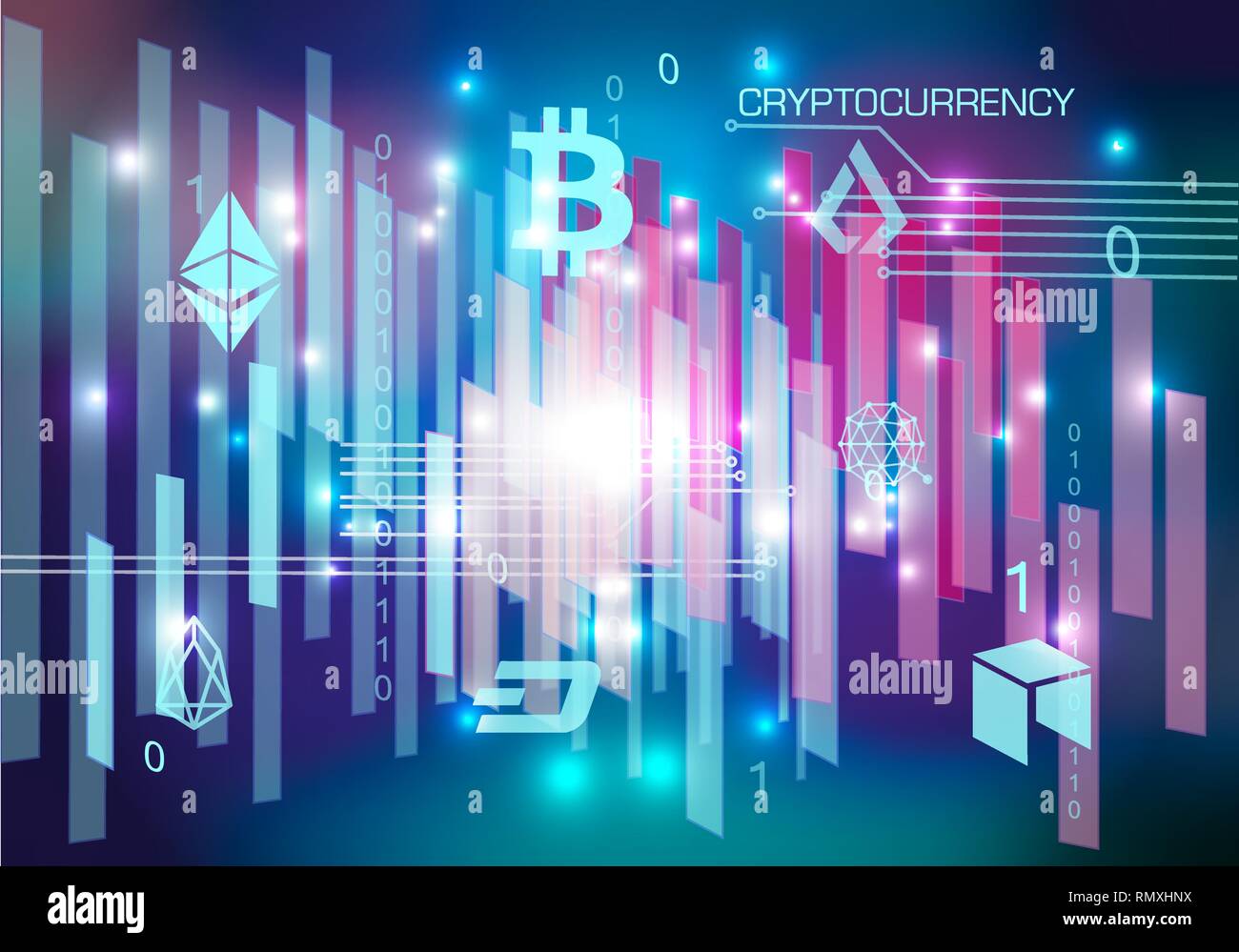 Vector cryptocurrency abstract background in violet color Stock Vector  Image & Art - Alamy