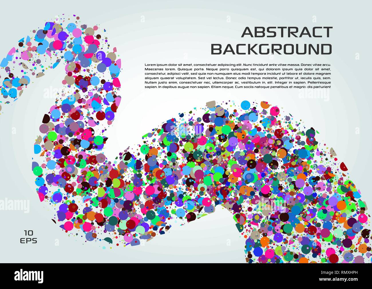 Vector abstract background with colorful dots in wave Stock Vector ...