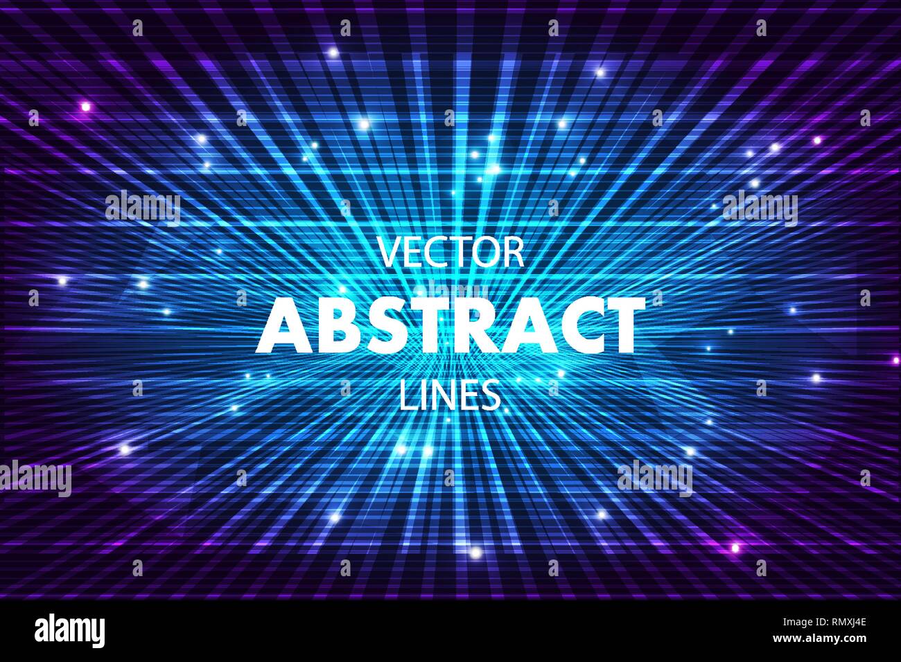 Vector abstract colorful background with lines in blue color Stock ...