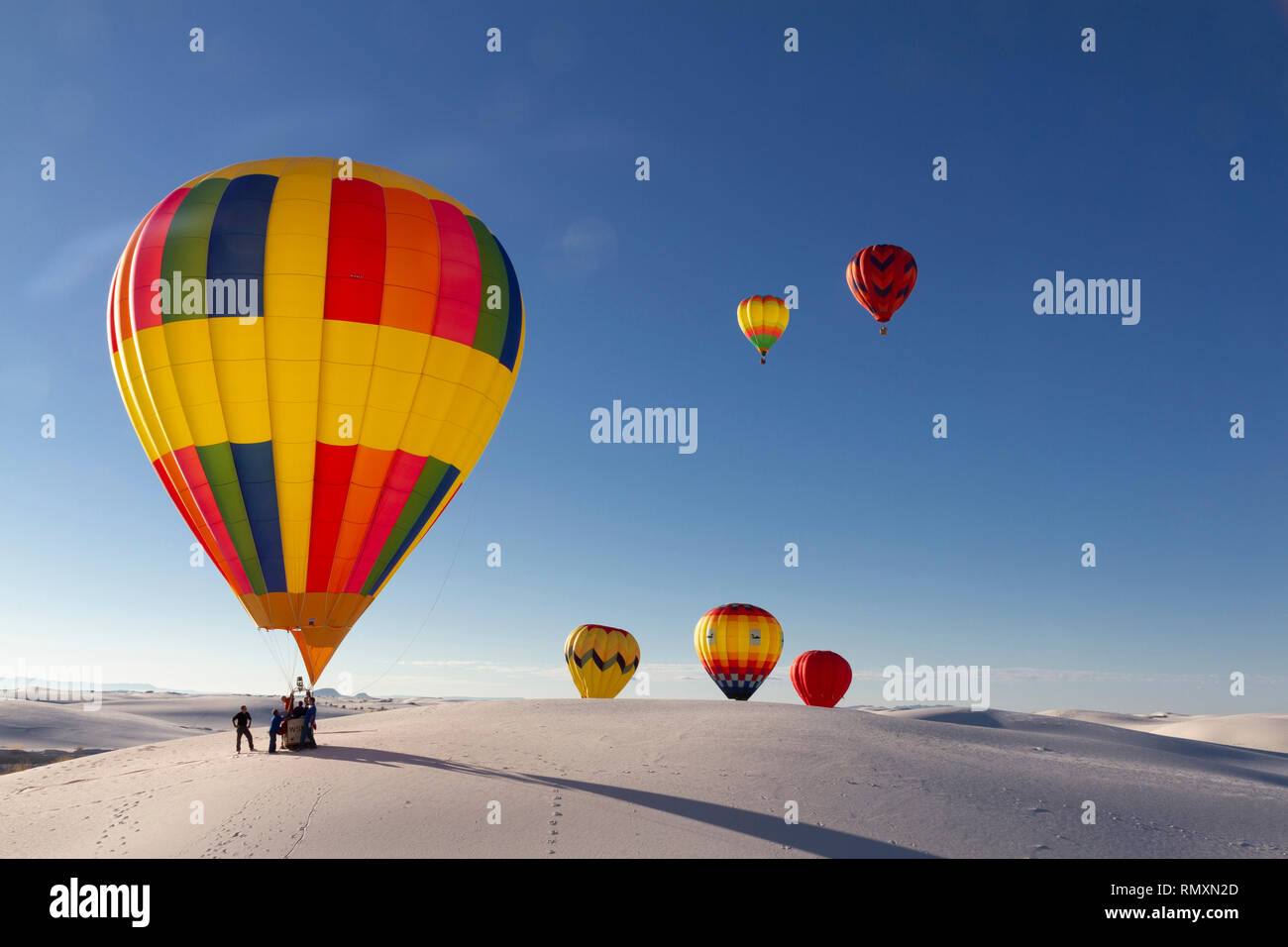 Balloon Fiesta on White Sands National Monument in Alamogordo,New