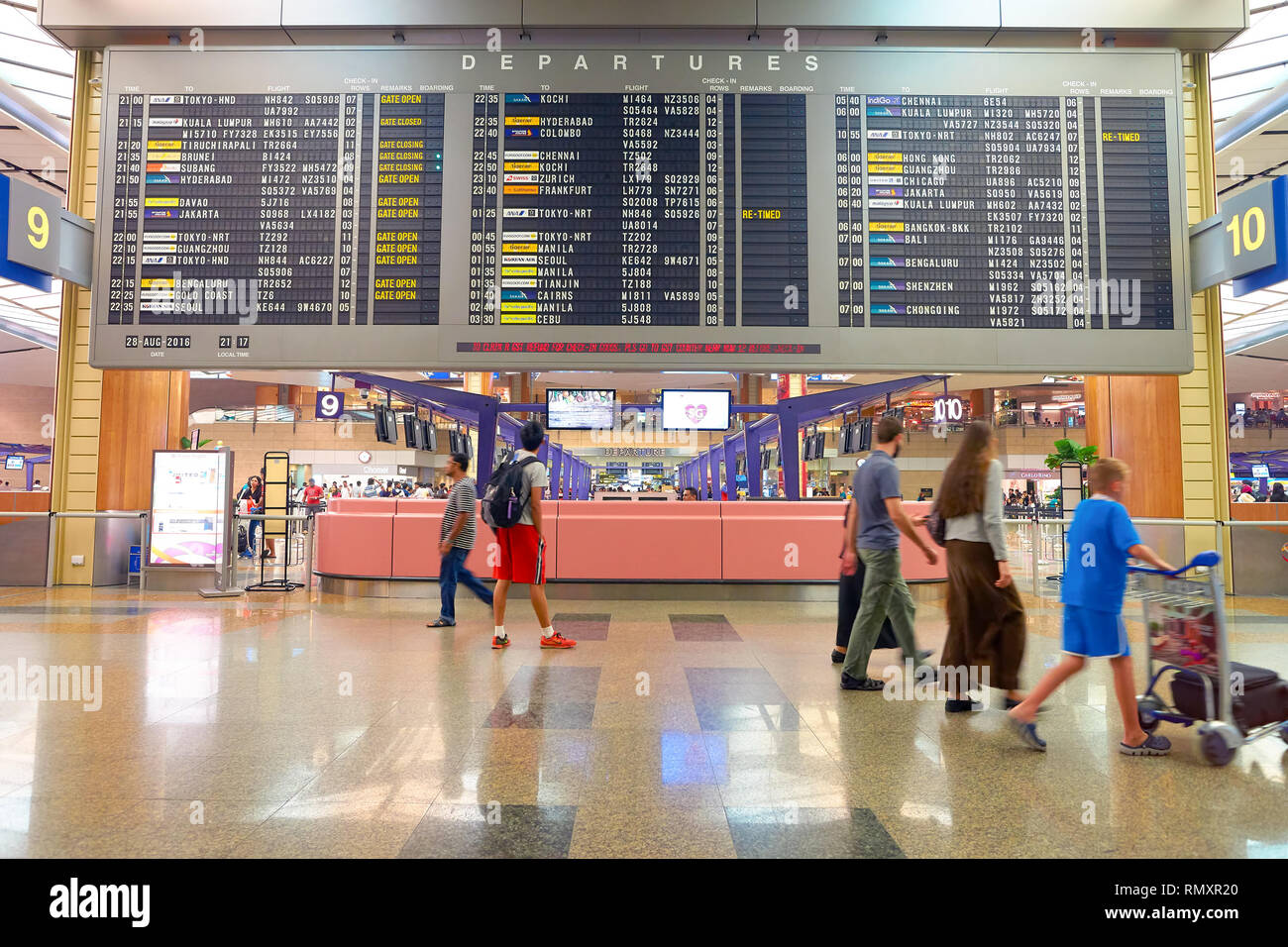 Singapore changi international airport hi res stock photography