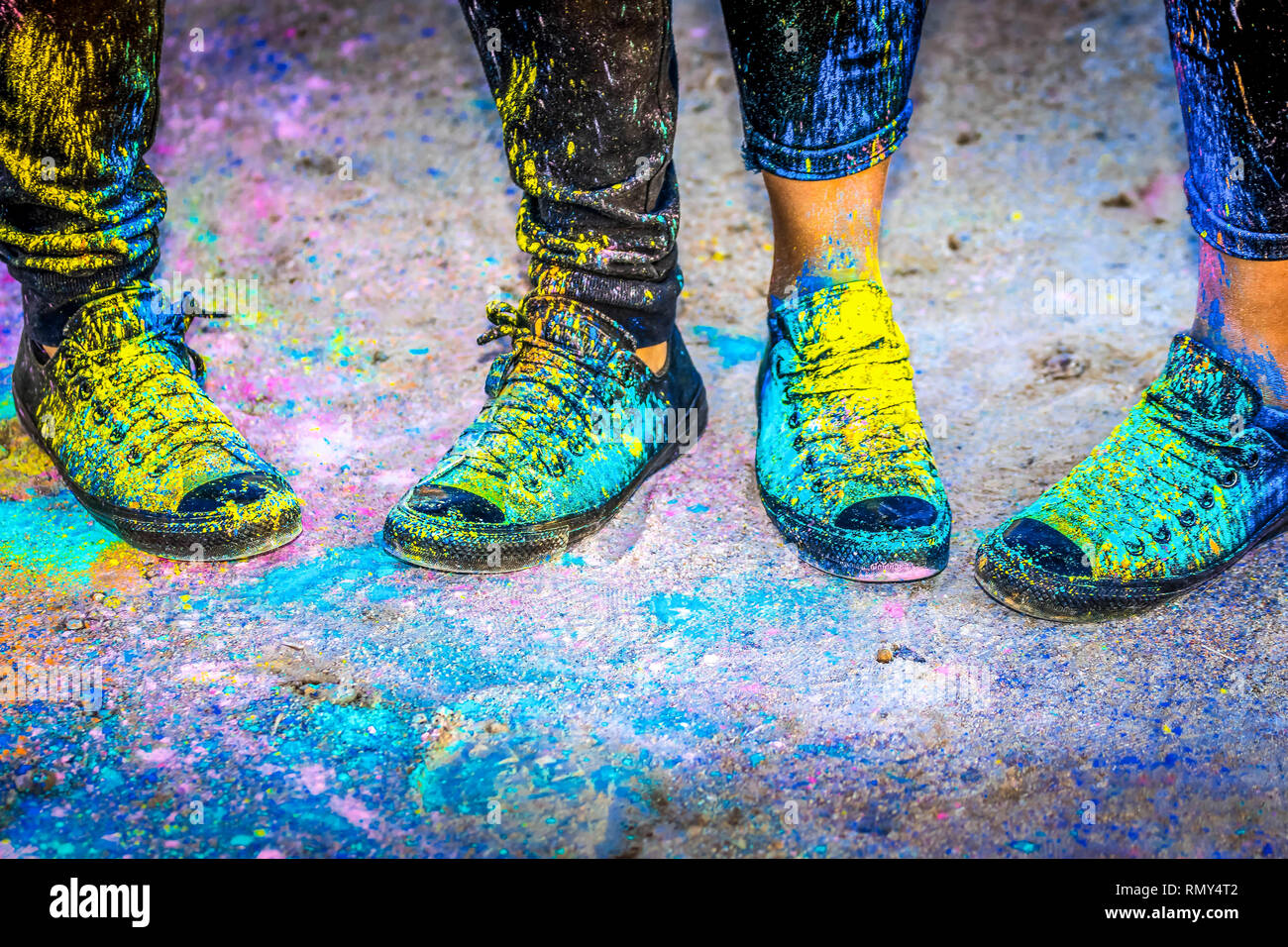 Paint covered shoes hires stock photography and images Alamy