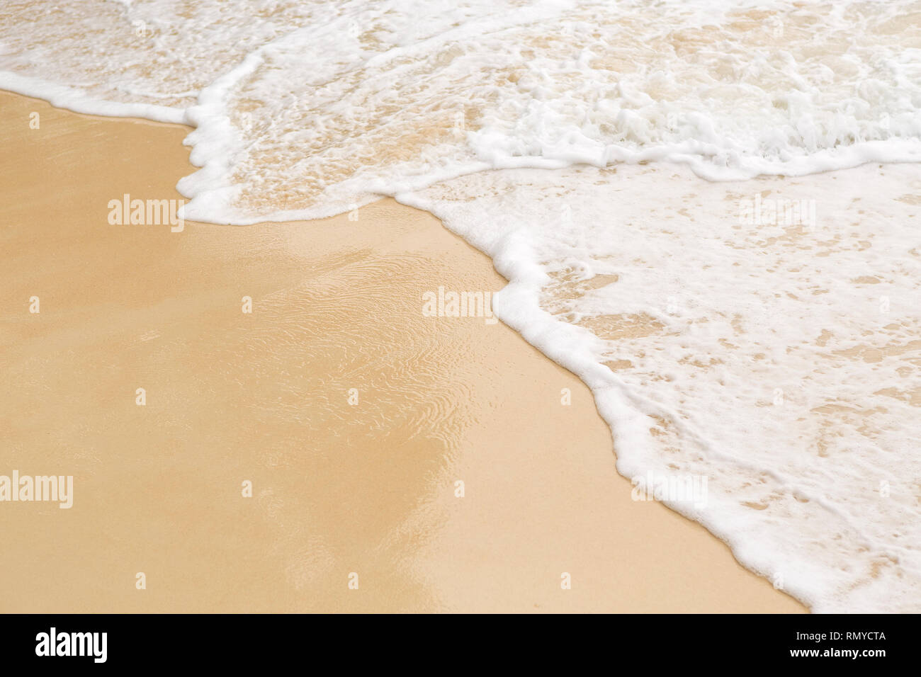 Tropical beach background with soft wave and white sand Stock Photo - Alamy