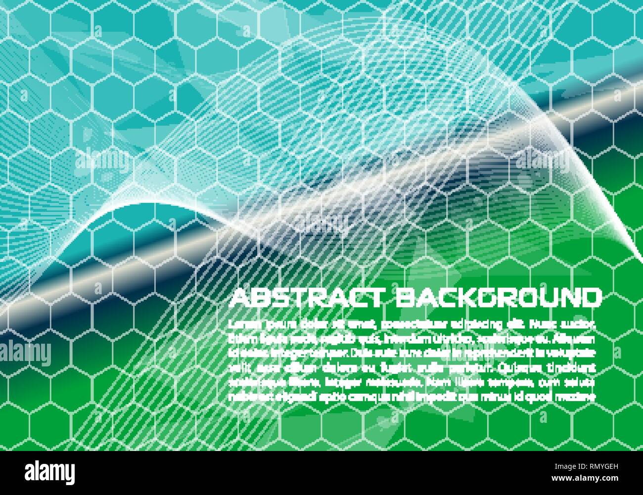 Modern abstract colorful vector background with hexagons in blue and ...