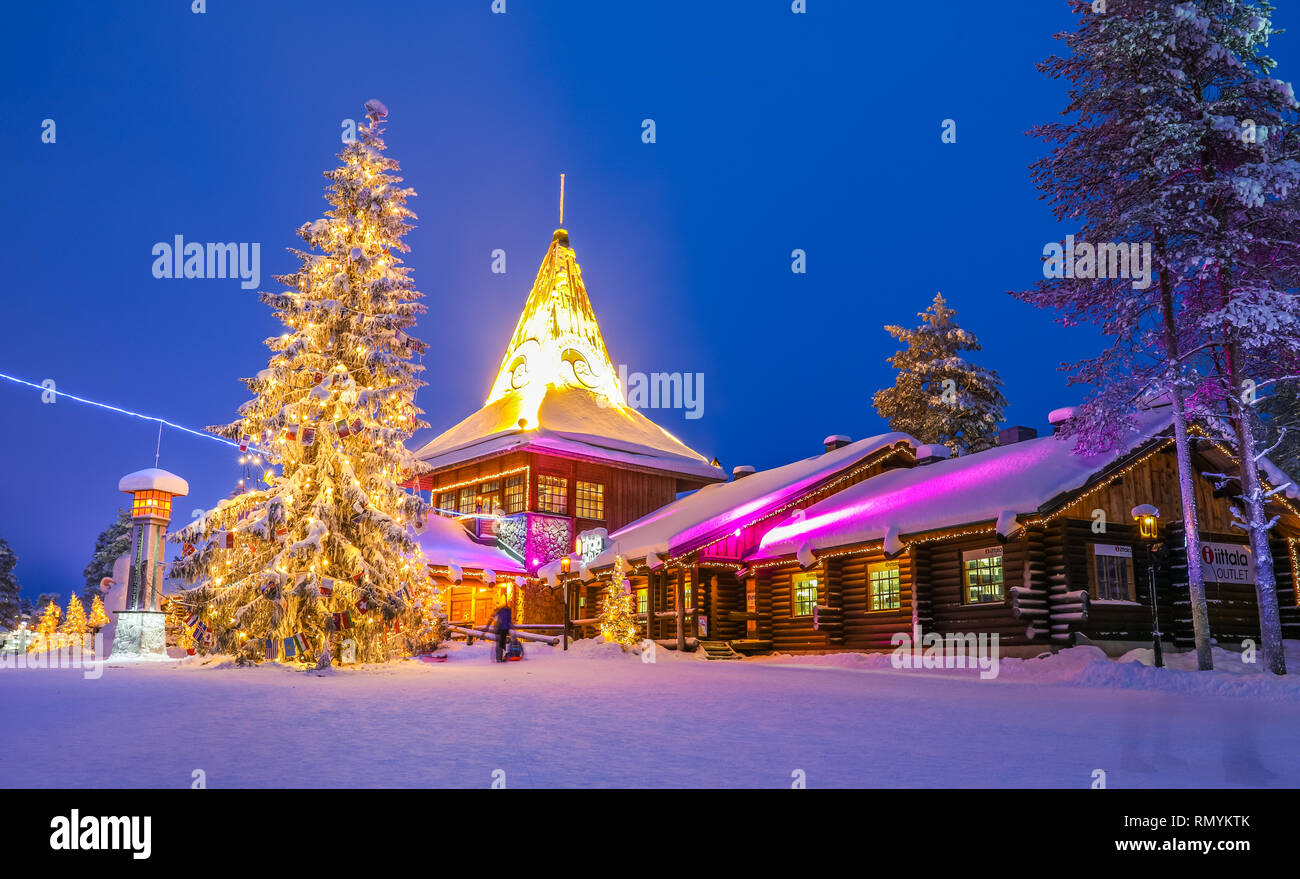 Santa Claus Village Stock Photo - Alamy